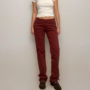 Etro Women's Burgandy Trousers (EU 50/US 14)